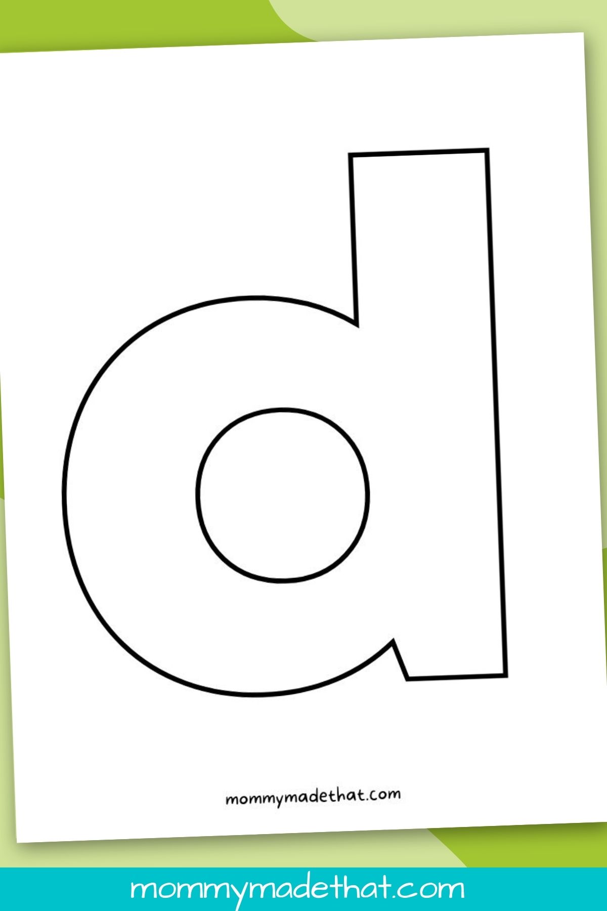 printableletter D