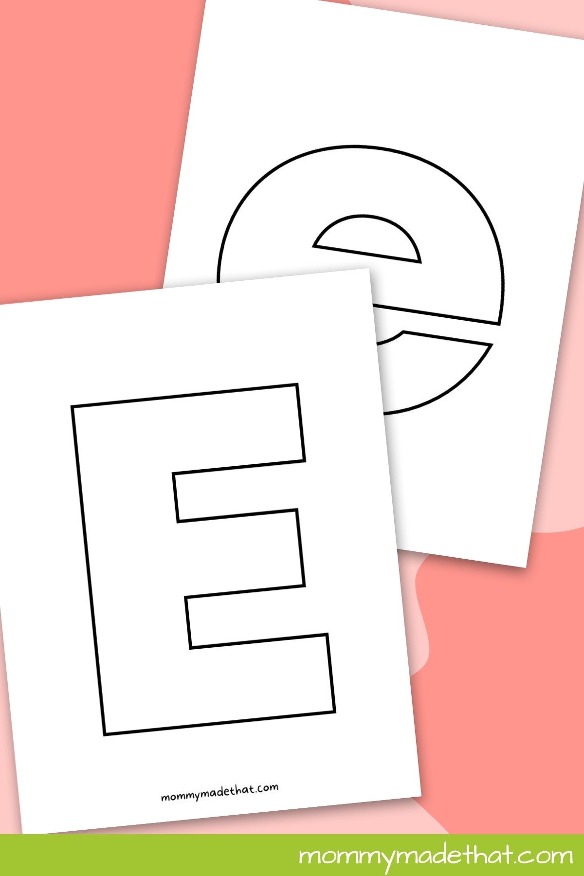 Letter E print