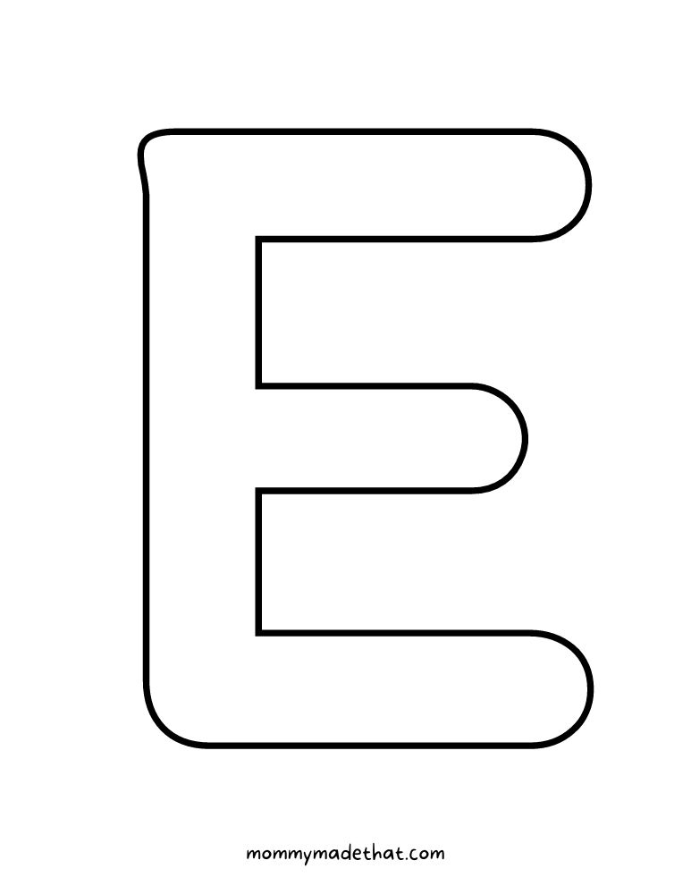 letter E