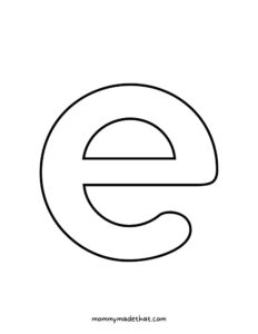 Printable Letter E Grab the Free - Printable Letter E 4 1 232x300 