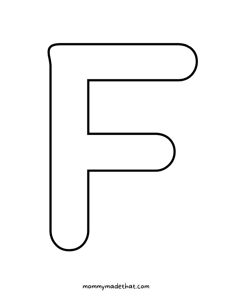 Printable Letter F (Grab the Free Templates)