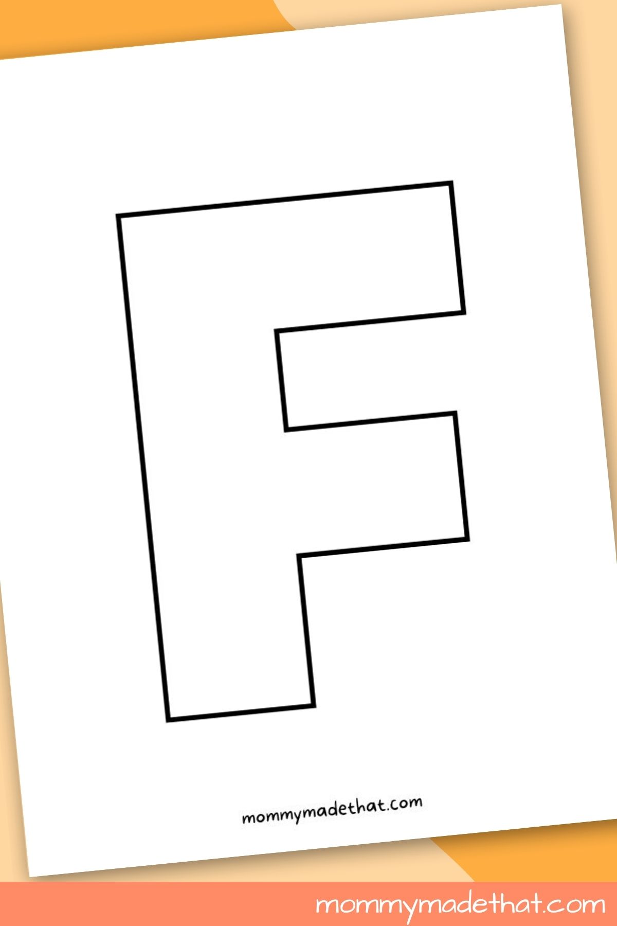 printable letter f