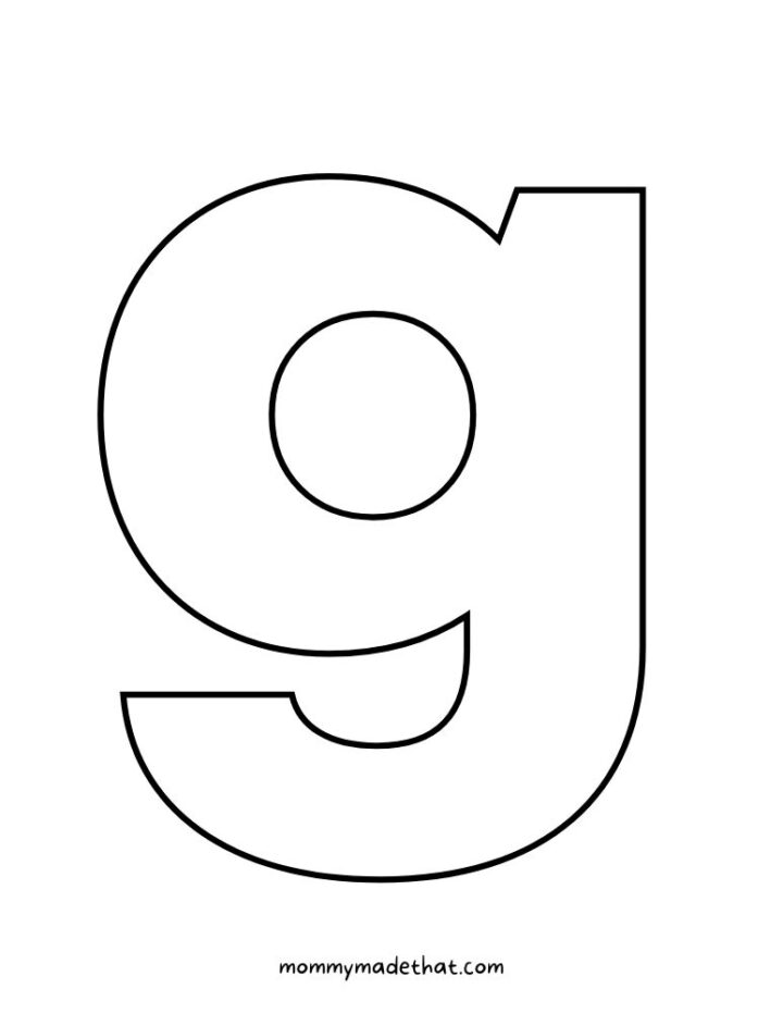 Printable Letter G (Free Templates Outlines )