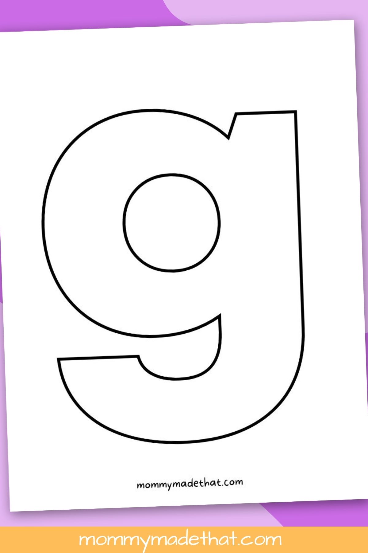 big printable letter Gs