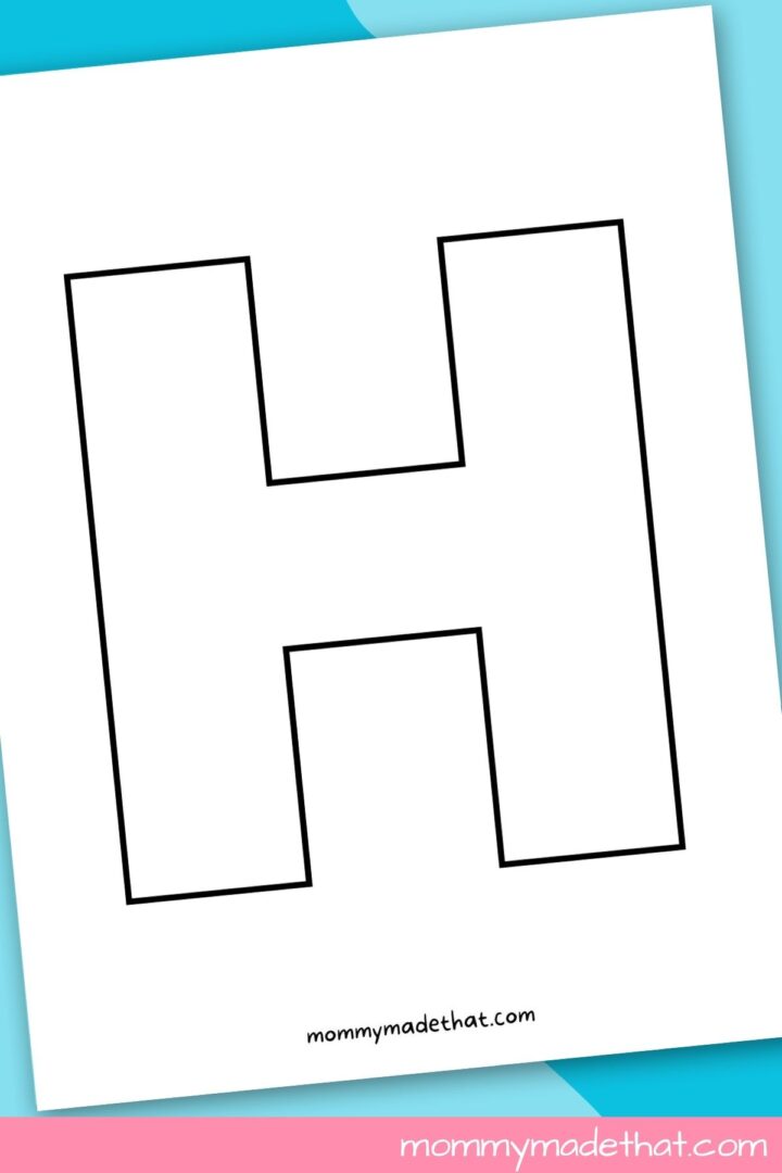 Printable Letter H (Grab the Free Template ) Printable Letter H (Grab the Free Template )