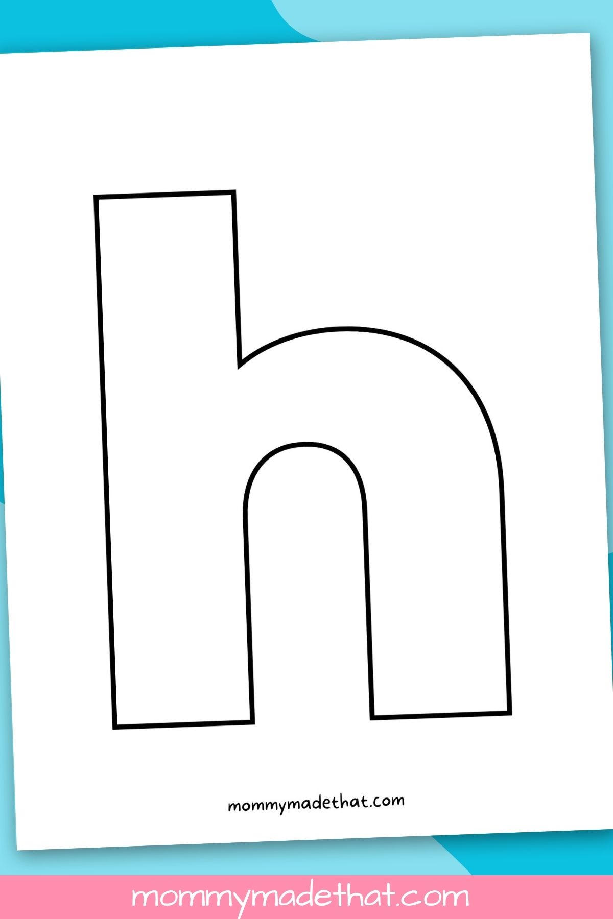 Printable letter H