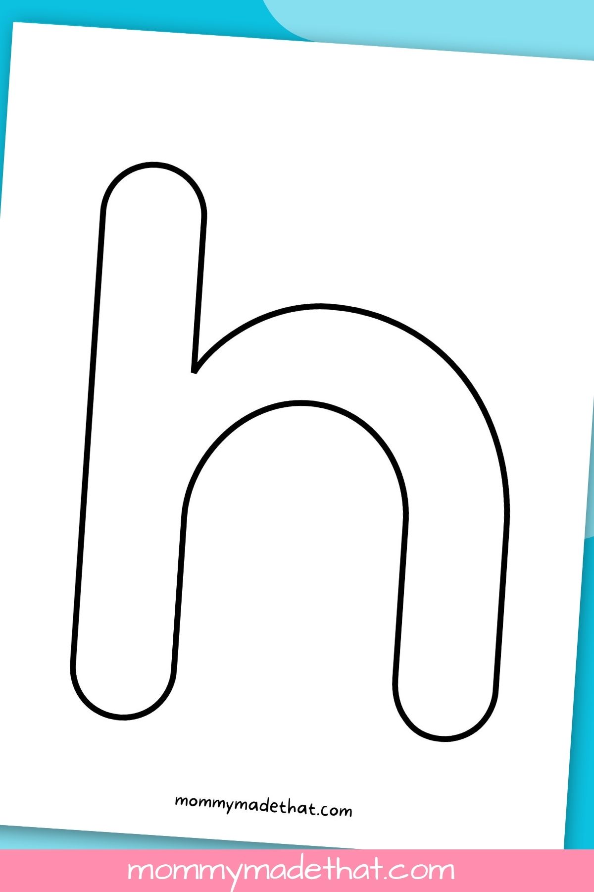 lowercase letter h