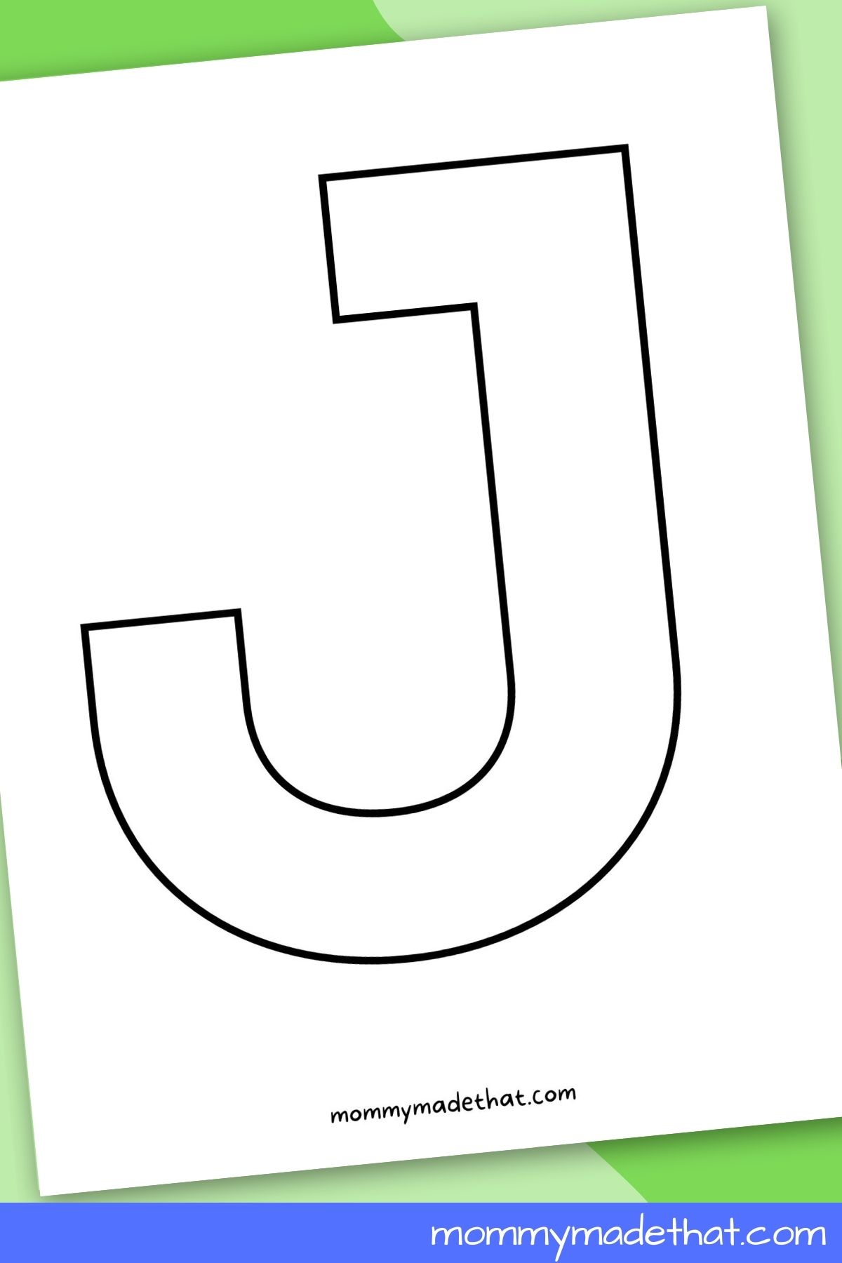 printable letter J