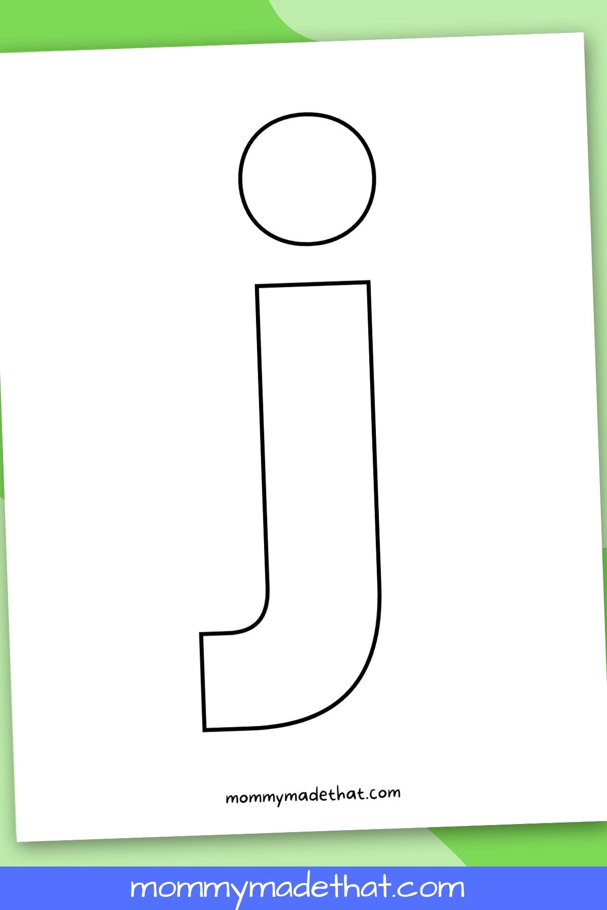 printable letter J