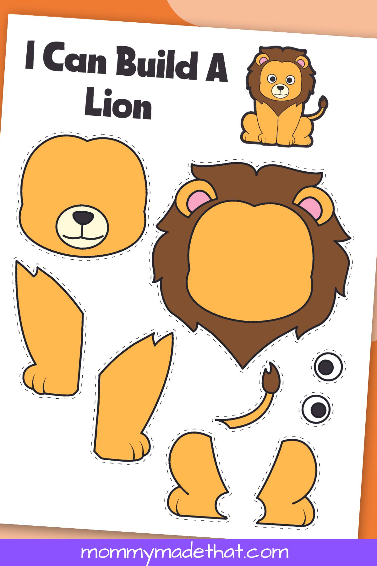 free-printable-lion-craft-template