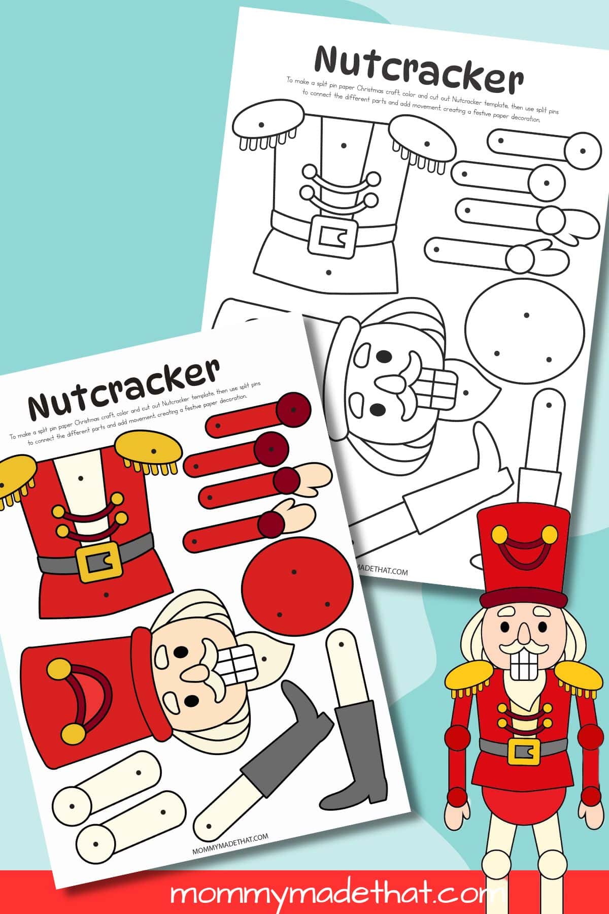 Printable nutcracker puppet.