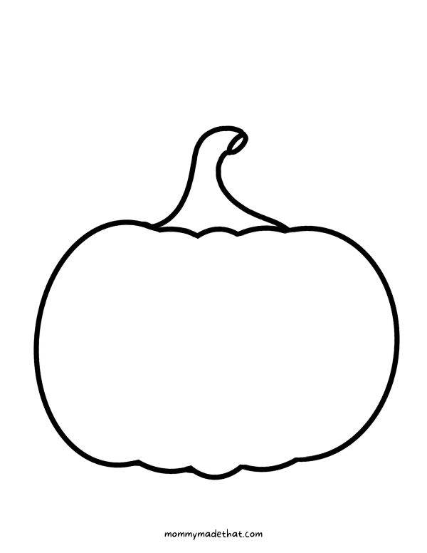 printable pumpkin outline