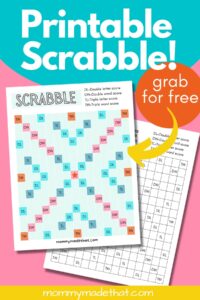 Printable Scrabble Board (Grab the Free Game!)