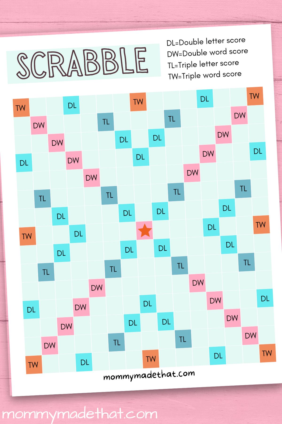 printable scrabble boards