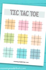 Printable Tic Tac Toe Boards (Free printable templates!)