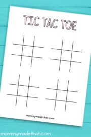 Printable Tic Tac Toe Boards (Free printable templates!)