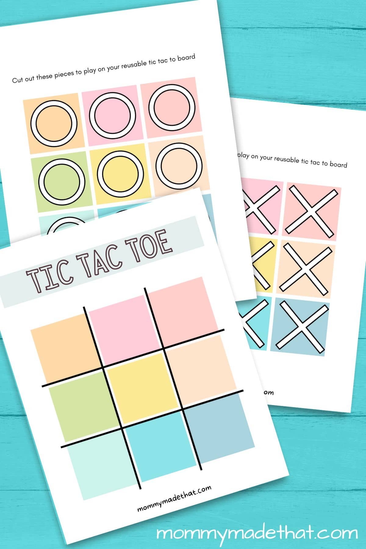 Printable Tic-Tac-Toe Templates  Blank PDF Game Boards – Tim's Printables