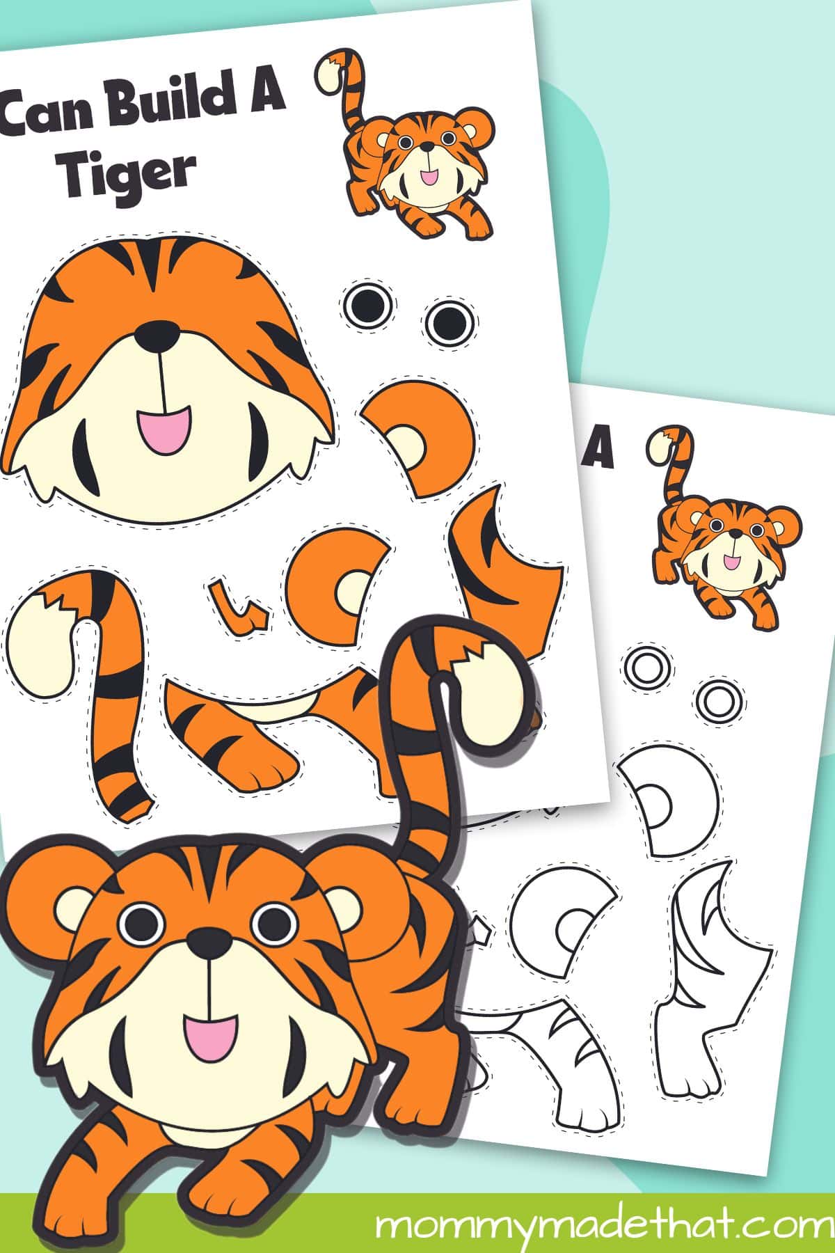 Printable Tiger Craft (Grab the Free Tiger Template)