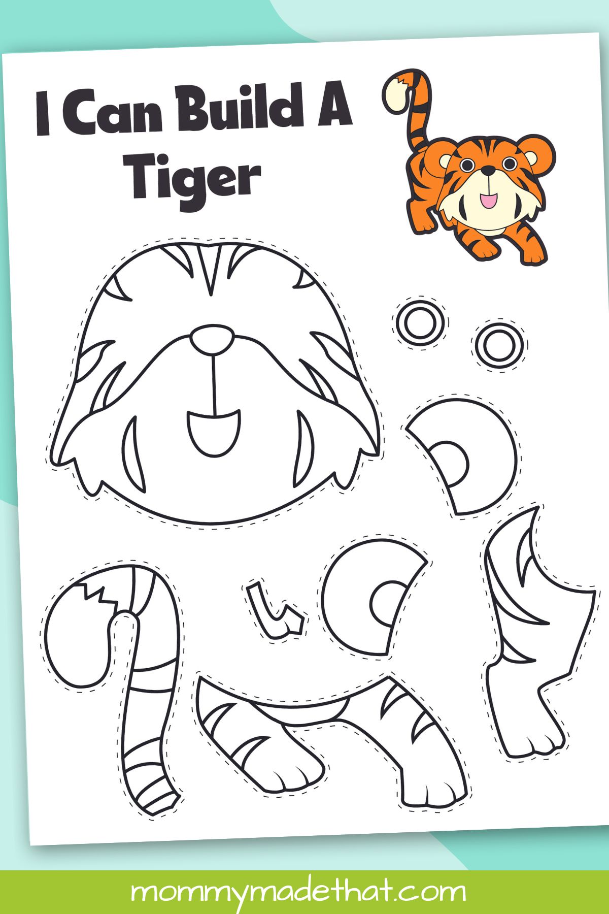 printable tiger template