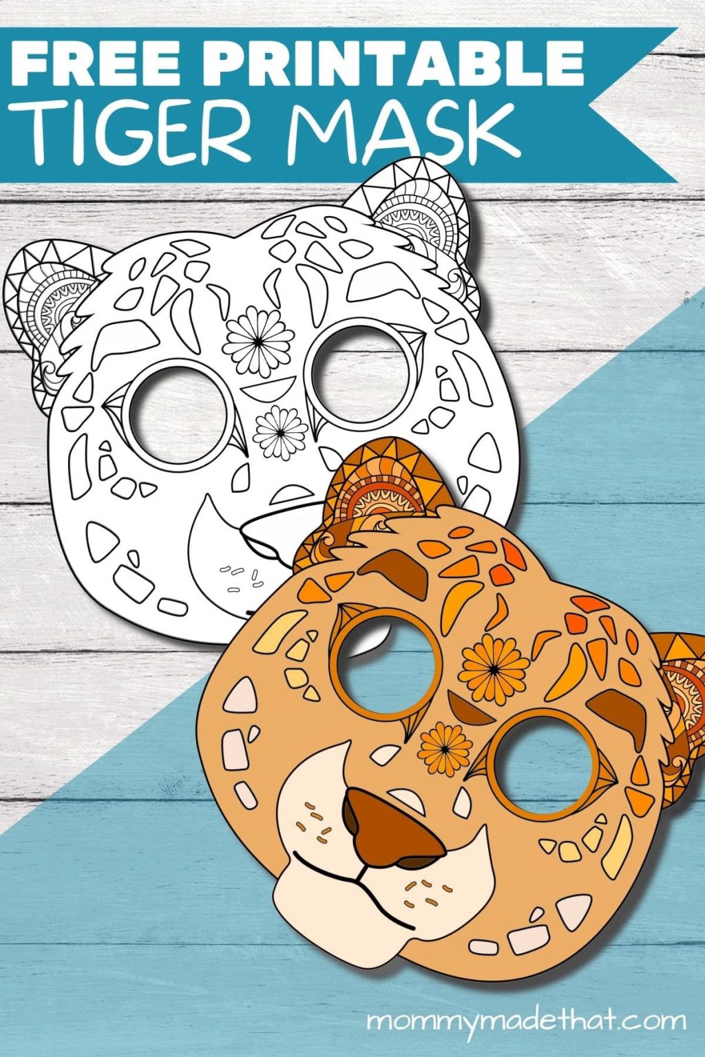 Free Printable Tiger Mask Super Cute Tiger Face Template Free Printable Tiger Mask Super Cute Tiger Face Template