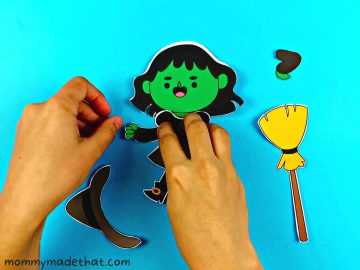 Cute Printable Witch Craft Template (Grab it for free!)