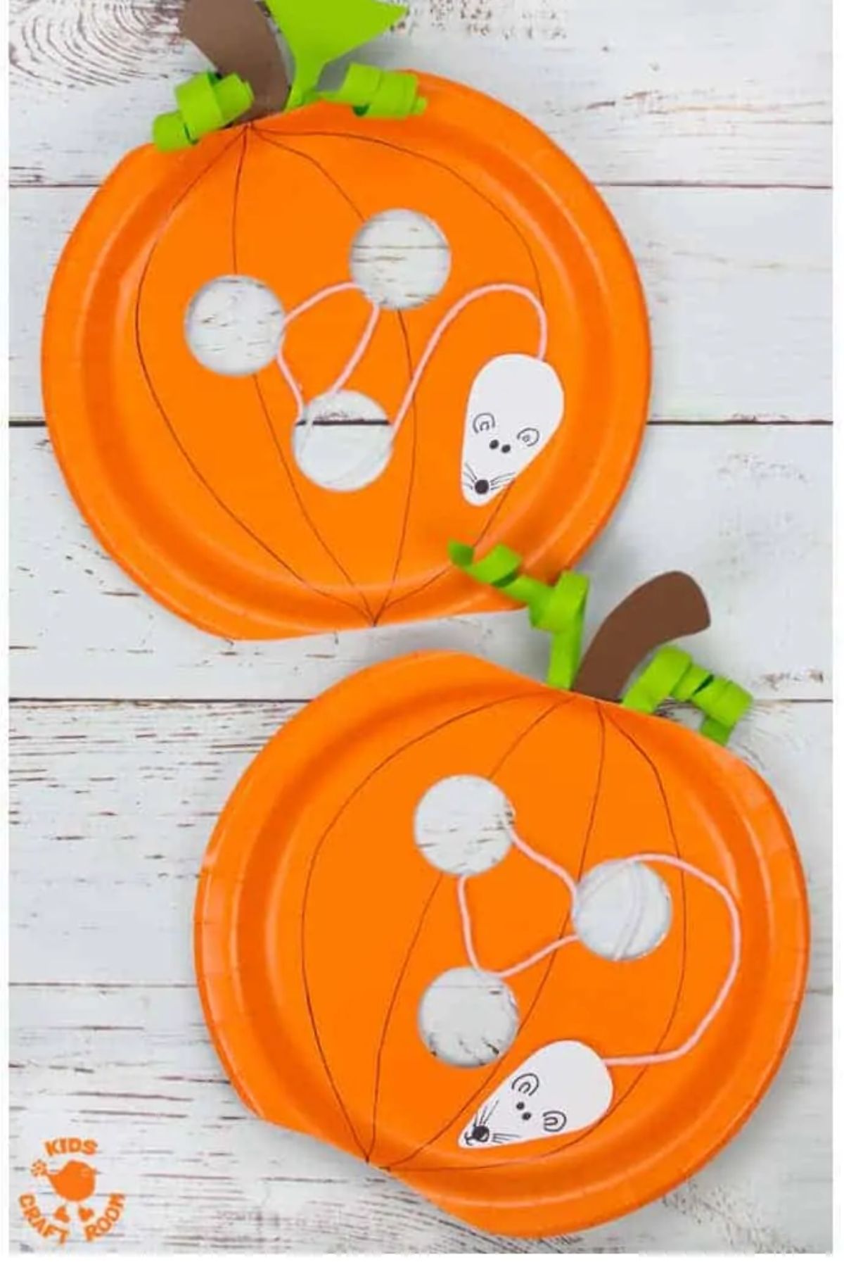 paper plate pumpkin activity