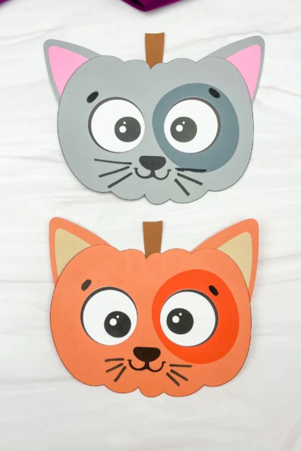 kitty pumpkin craft for kids