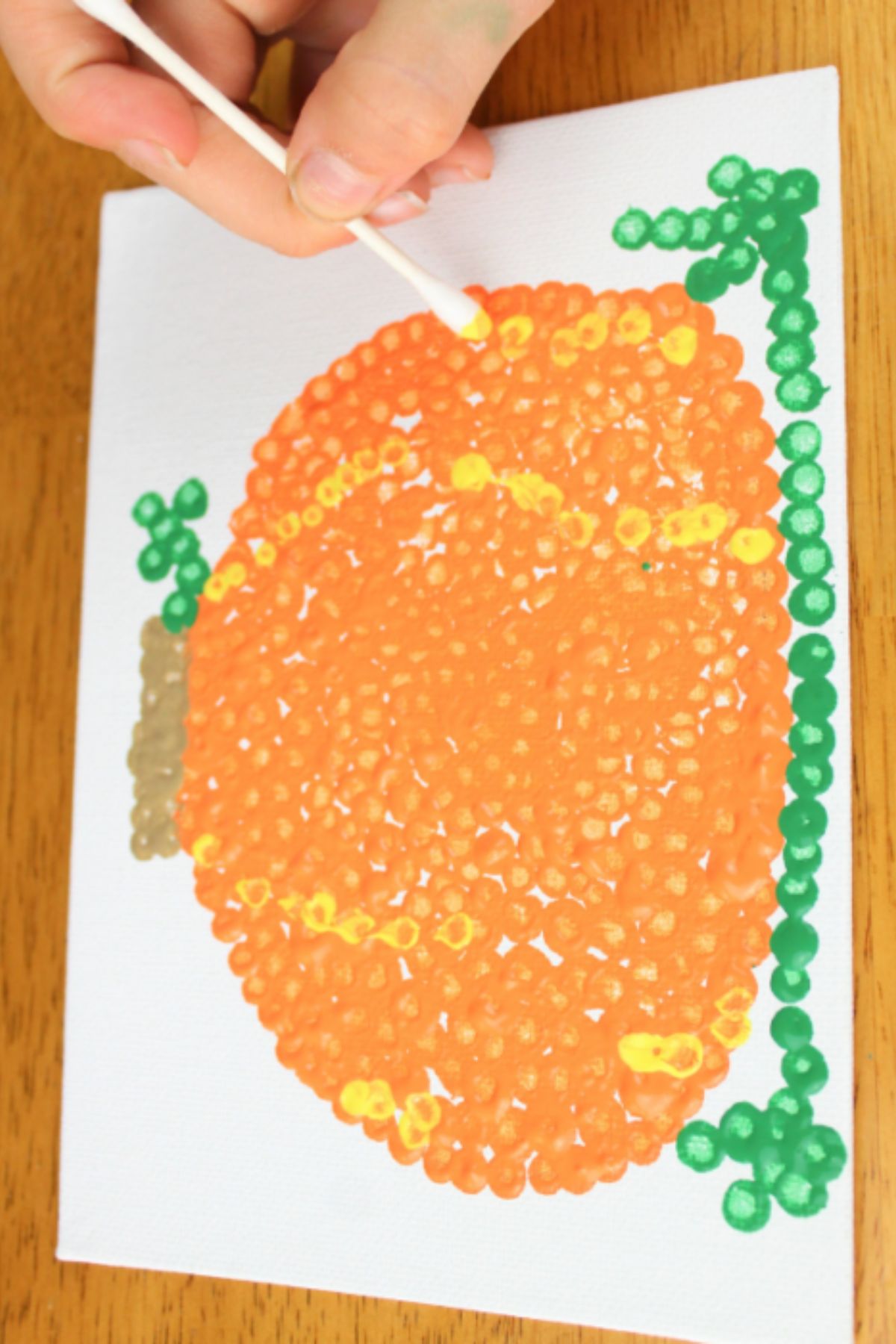 pumpkin dot art for kids