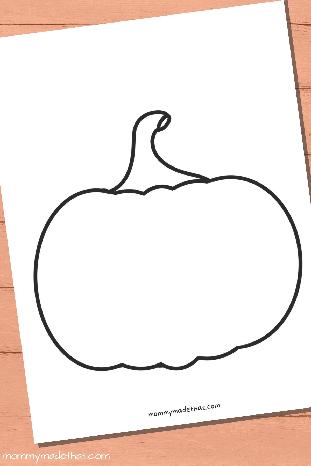 simple pumpkin outline printable