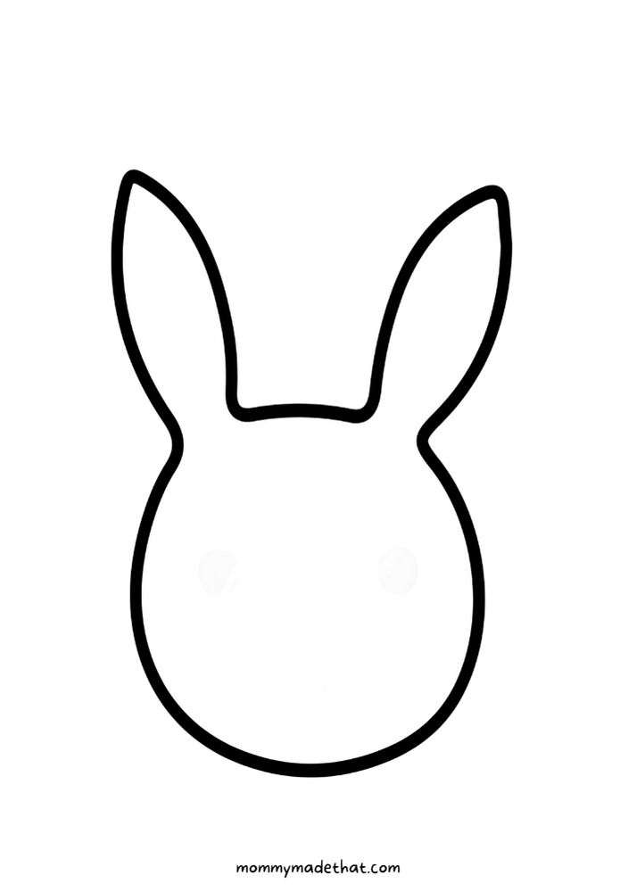 bunny stencil printable