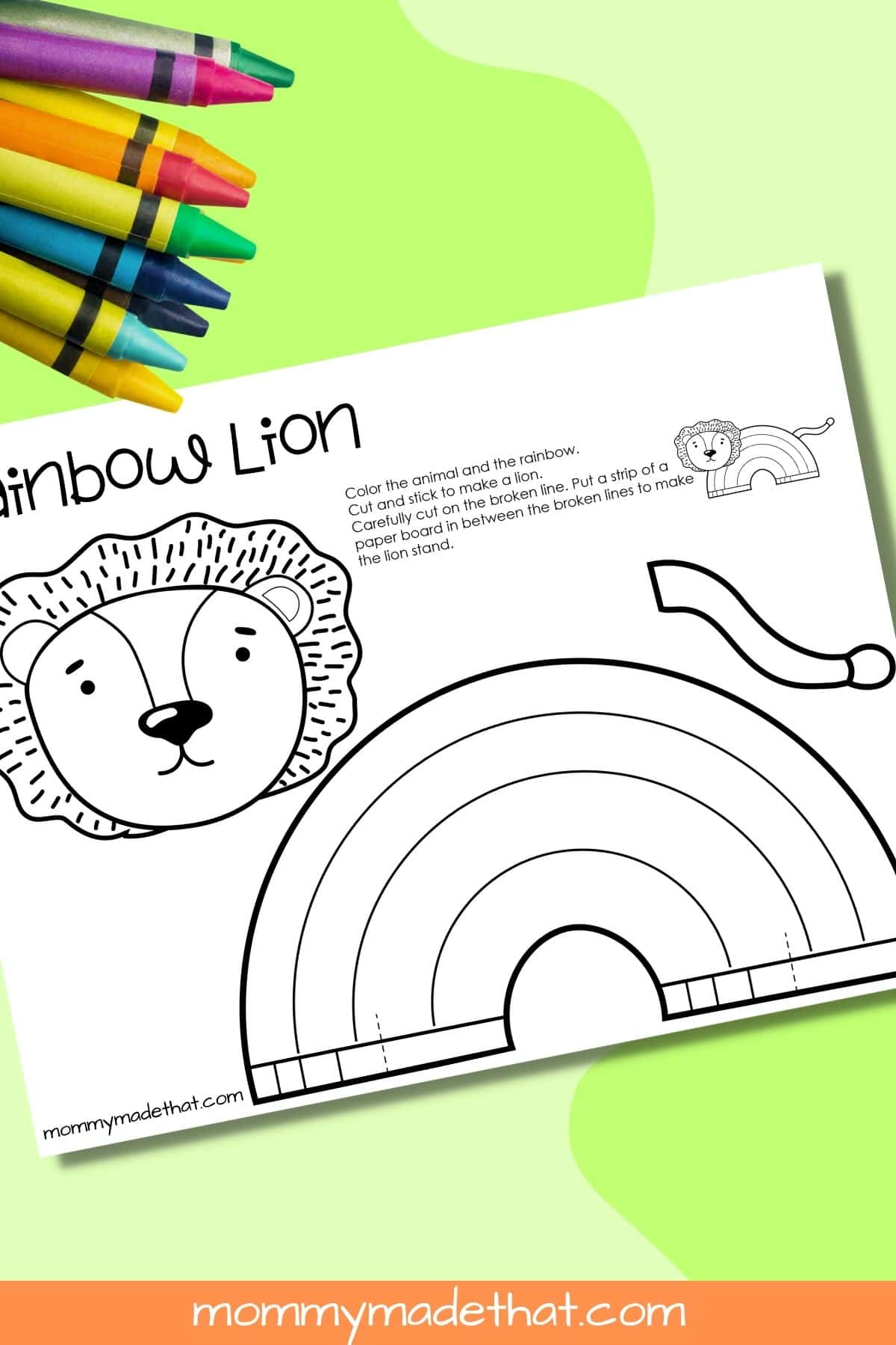 lion craft for kids