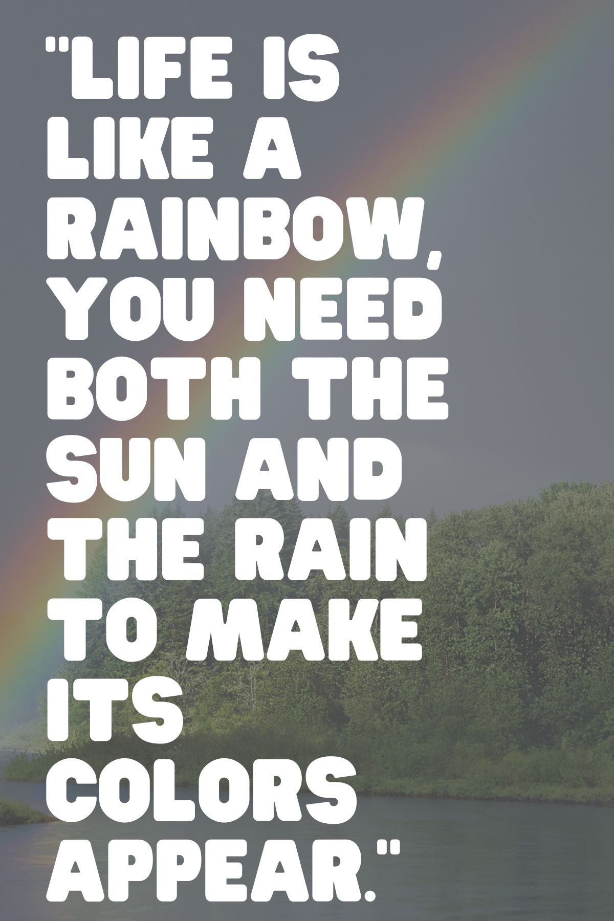 quote on rainbows