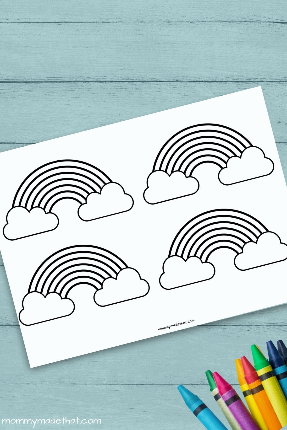 small rainbow printable