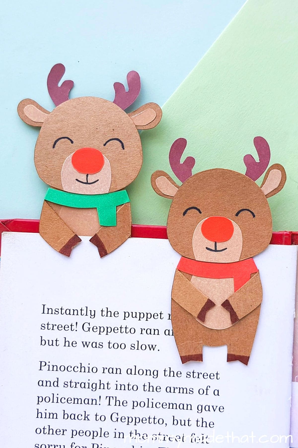 Adorable DIY Reindeer Bookmarks (With Free Printable Template)