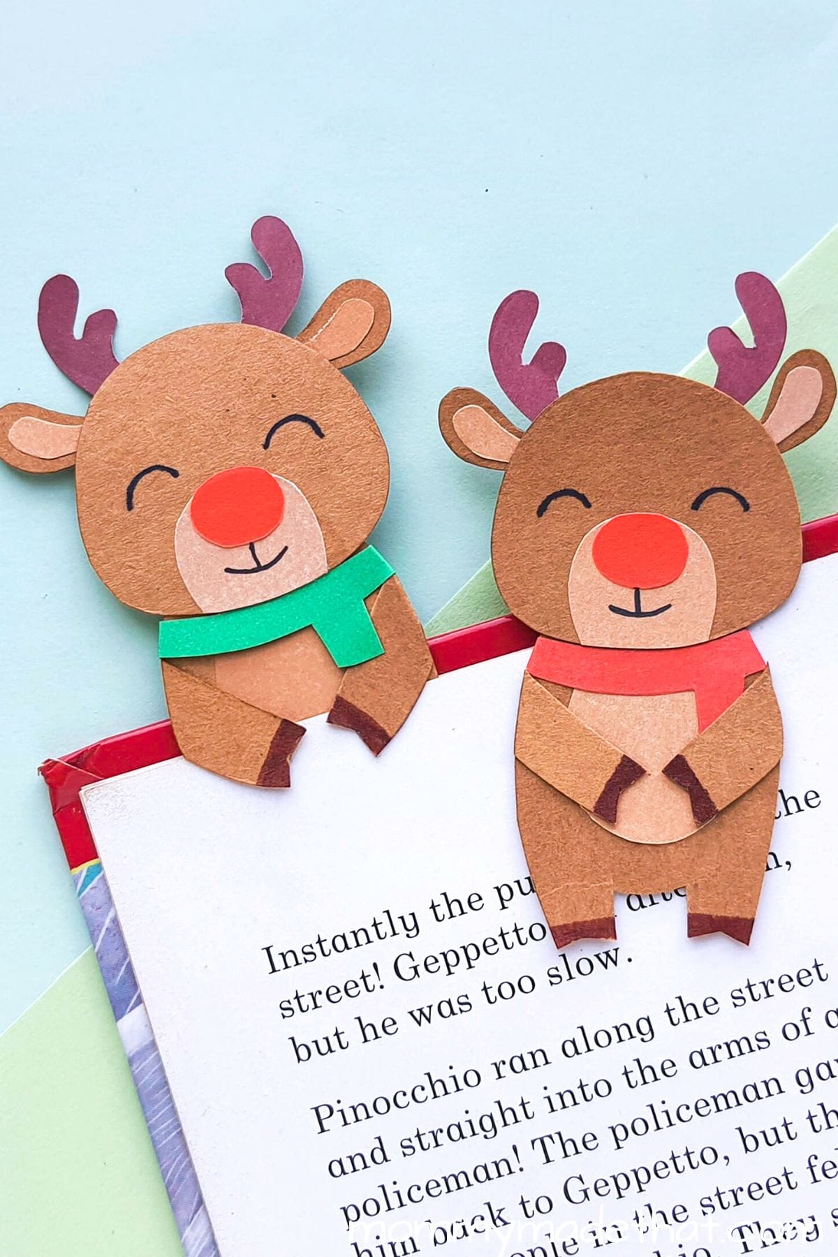 reindeer booksmarks