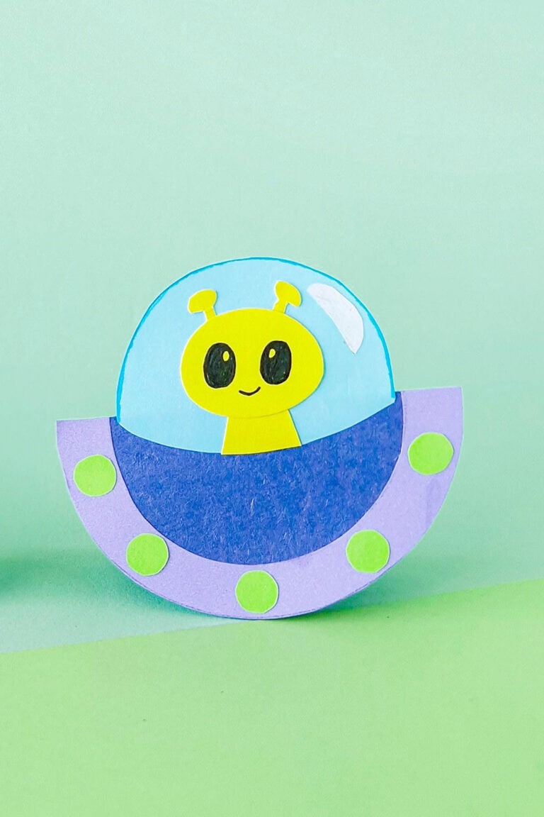 Rocking UFO Craft (Free Printable Template)