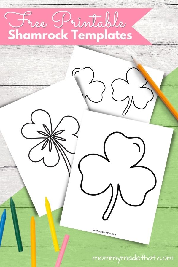 Free Printable Shamrock Template for Crafts and Activities