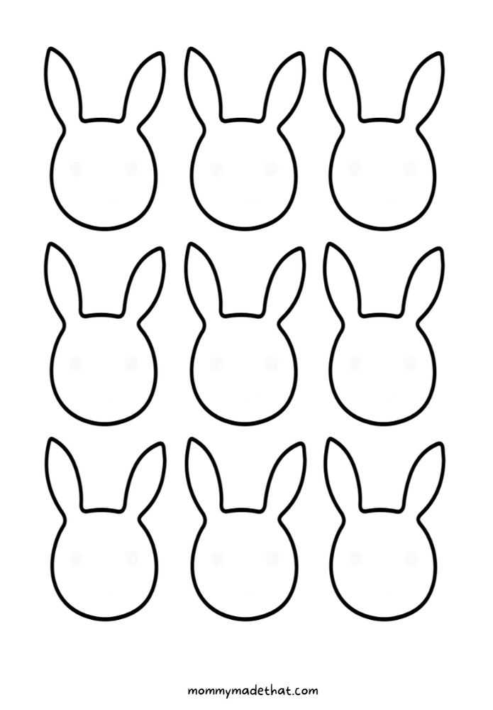 rabbit template printable