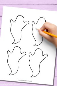 Free Printable Ghost Template (Lots to grab!)