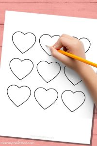 Free Printable Heart Template for Crafts and Activities