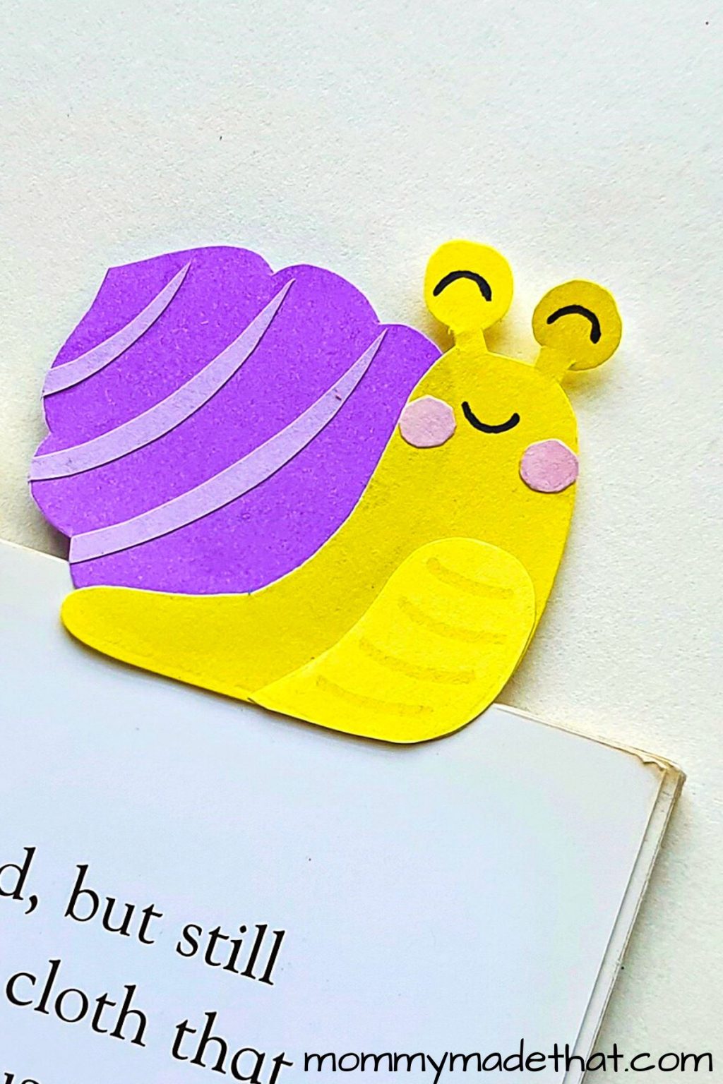 Cute Snail Bookmark Craft (With Free Printable Snail Template!)