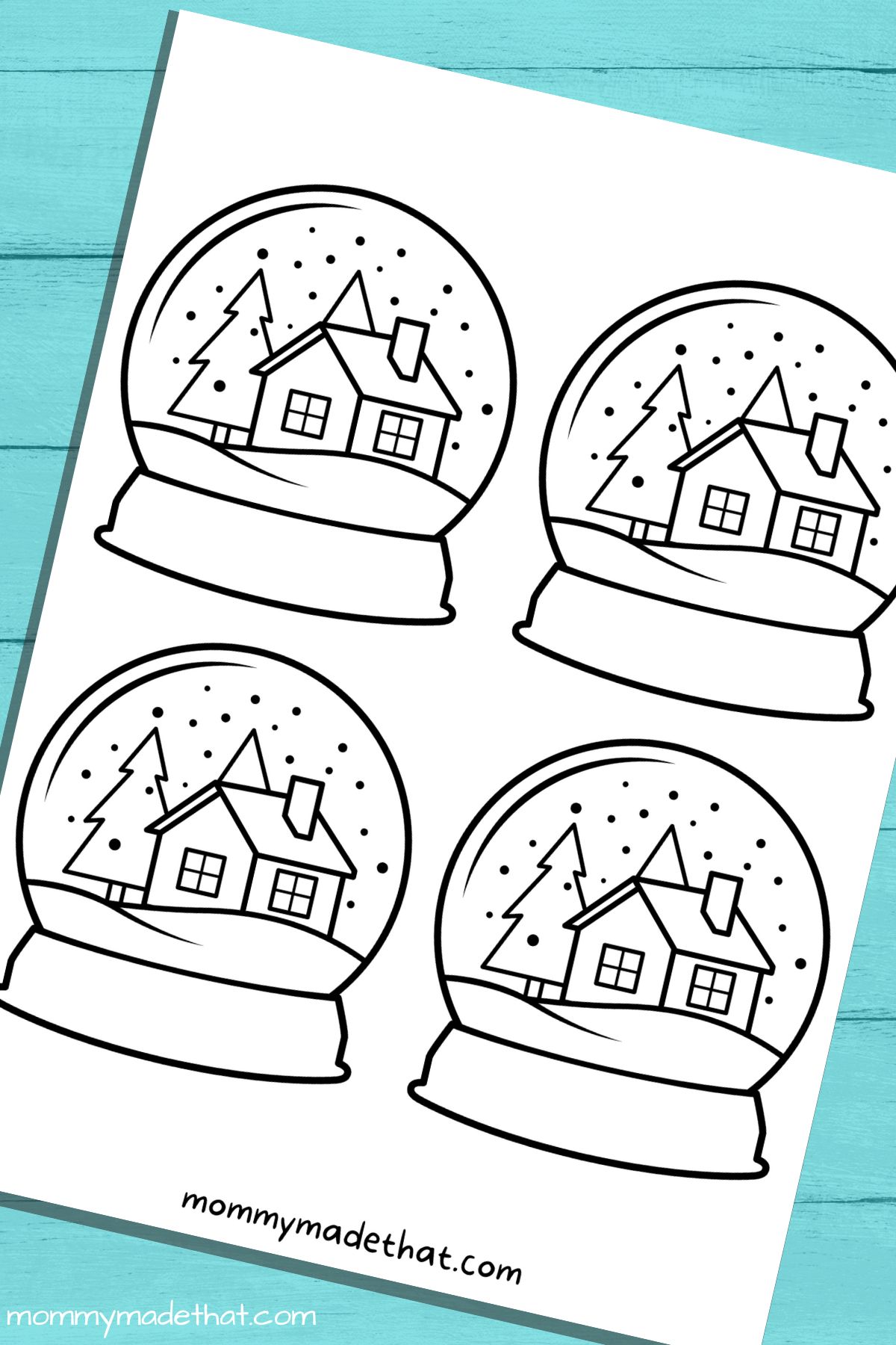 snow globe templates