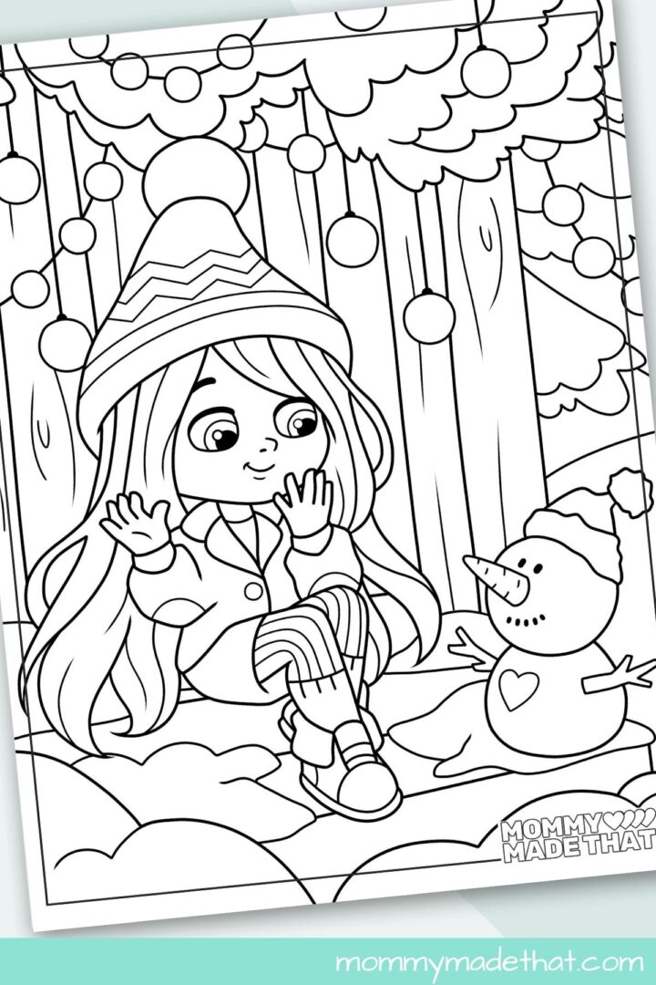 Snowman Coloring Pages (Lots of Cute Free Printables)