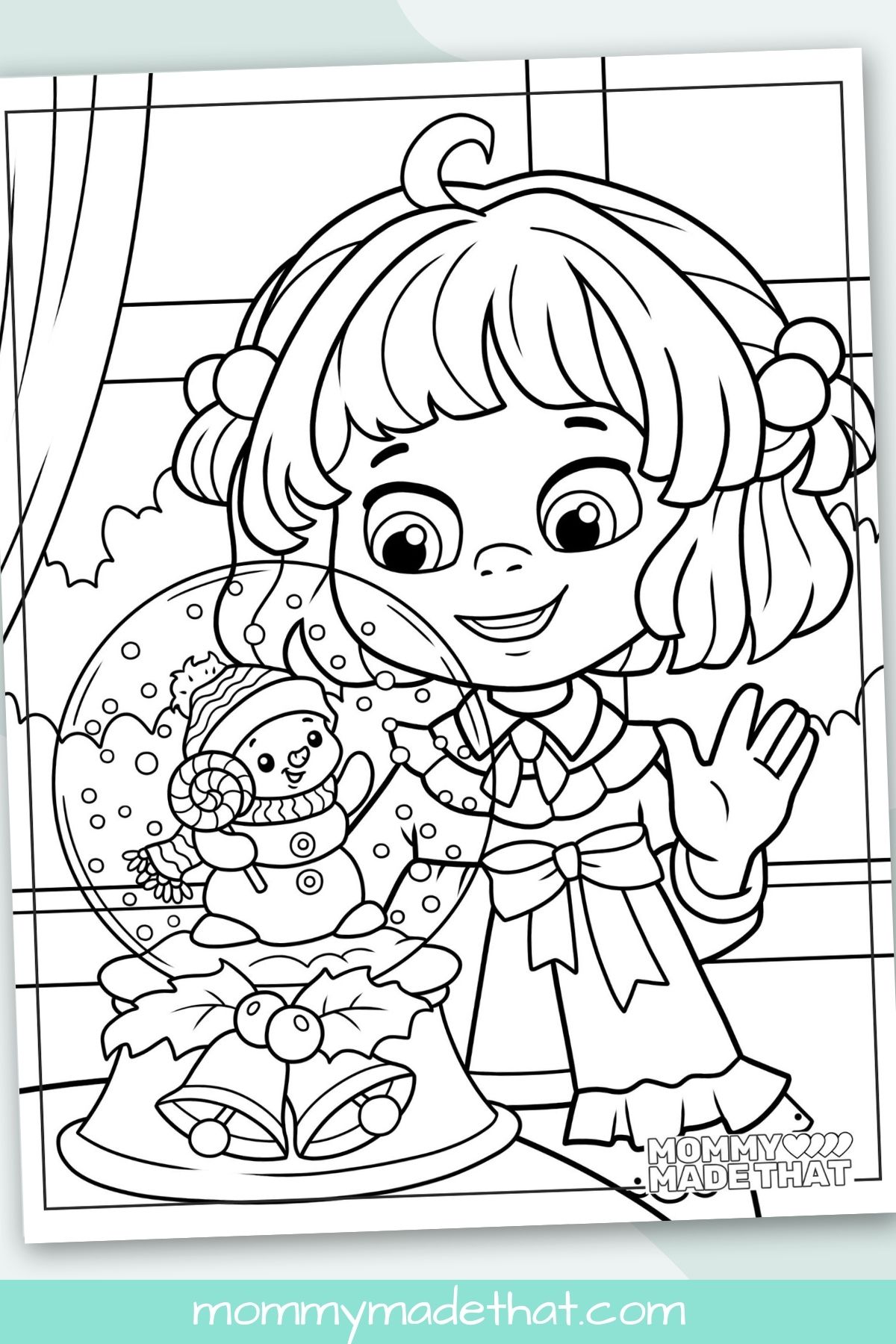 snowman coloring page