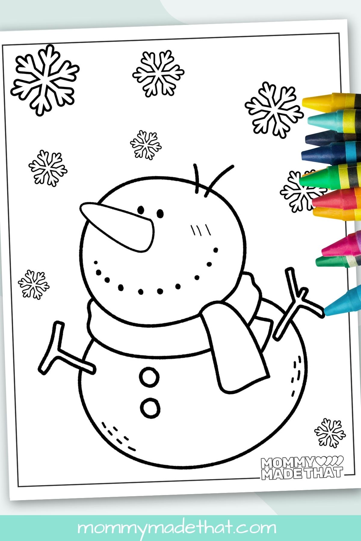silly snowman coloring page