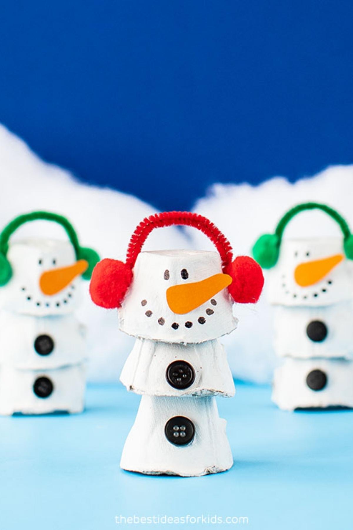 cute snowman craft for kids