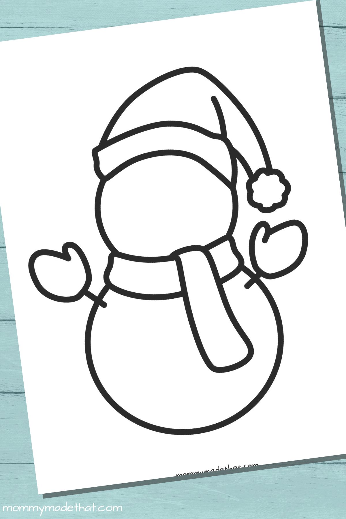 snowman printable template