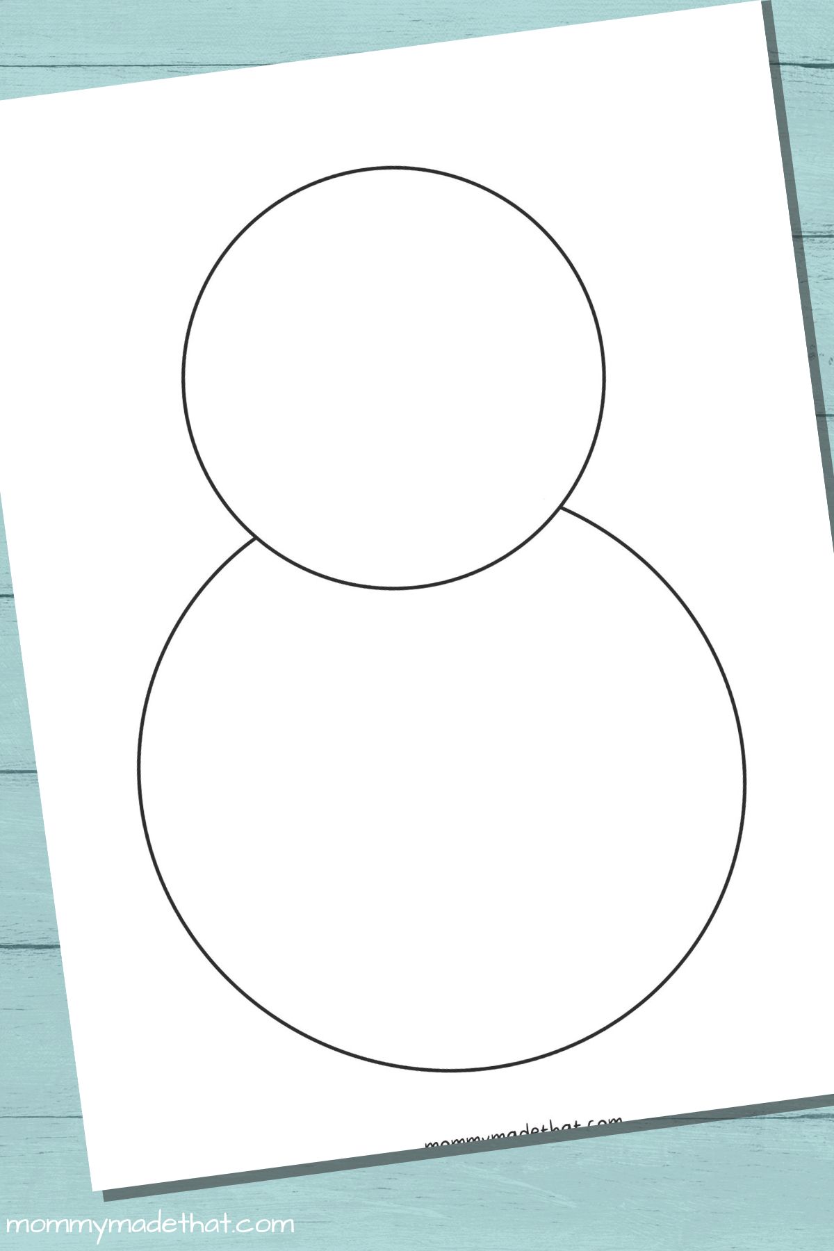 blank snowman outline