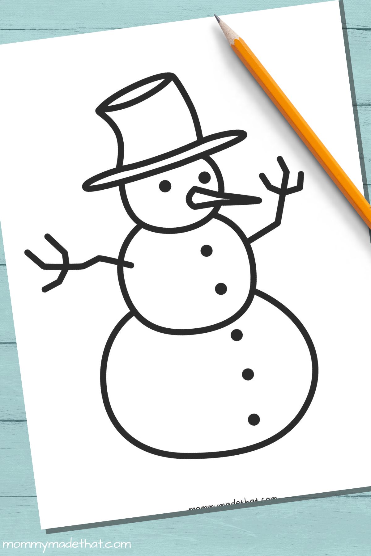 large snowman outline