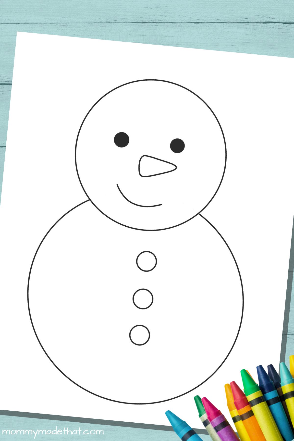 simple snowman template